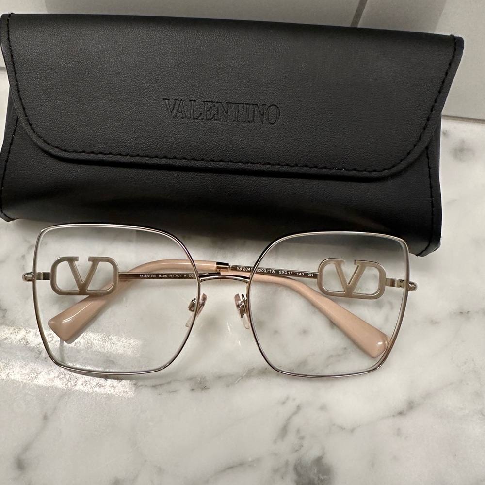 Valentino eyeglasses oversized square
